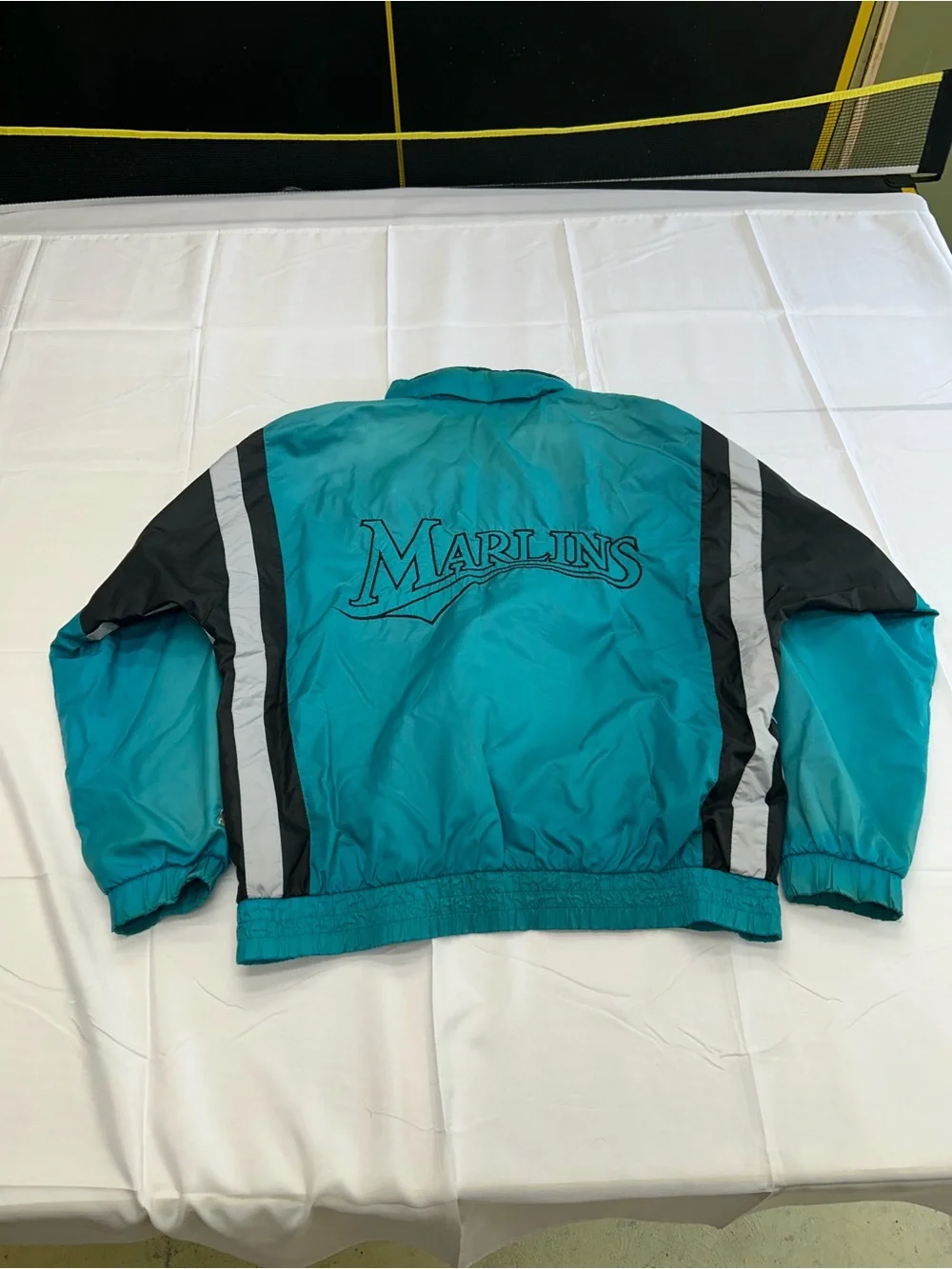 Vintage 90s Florida Marlins Starter Track Jacket Teal Zip Up Windbreaker M